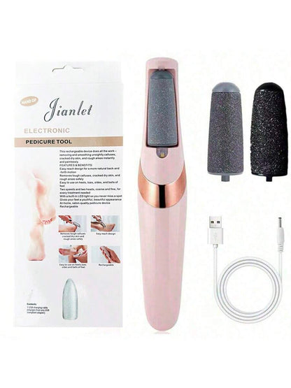 1Pc Electric Foot Dead Skin Removal Machine,Electric Foot Grinder, Electronic Foot Files,Creative Electronic Foot File, Exfoliator Tool for Household,Rechargeable Foot Callus Remover