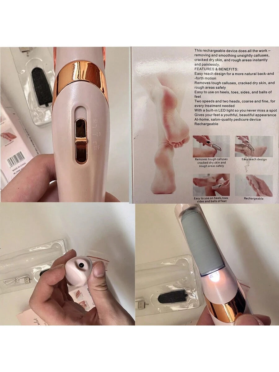 1Pc Electric Foot Dead Skin Removal Machine,Electric Foot Grinder, Electronic Foot Files,Creative Electronic Foot File, Exfoliator Tool for Household,Rechargeable Foot Callus Remover